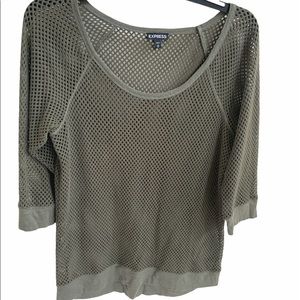 Green express sweater.Size medium. Great condition